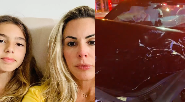 Joana Prado, ex-Feiticeira, sofre grave acidente com filha de 11 anos