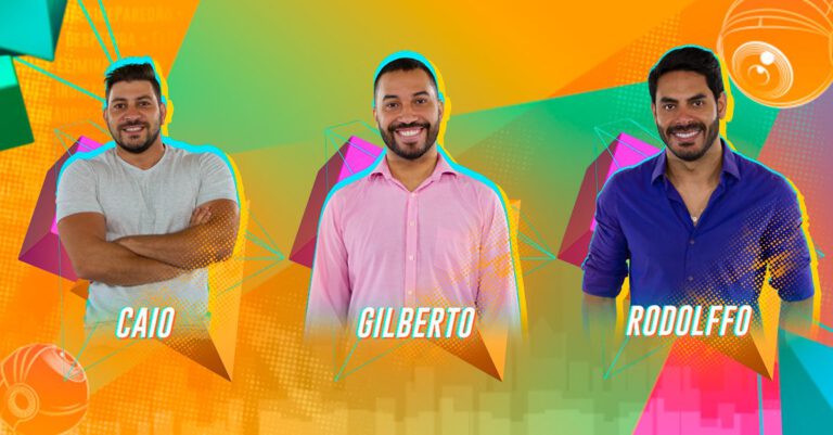 Enquete Paredão BBB21: Caio x Gilberto x Rodolffo ; quem deve sair?
