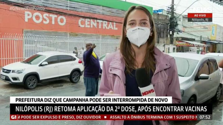 Homem invade link da Globo, dispara xingamentos ao vivo e repórter ignora