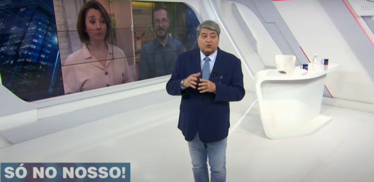 Datena perde a paciência com erro da produção e dispara: “Devem ser da Record”