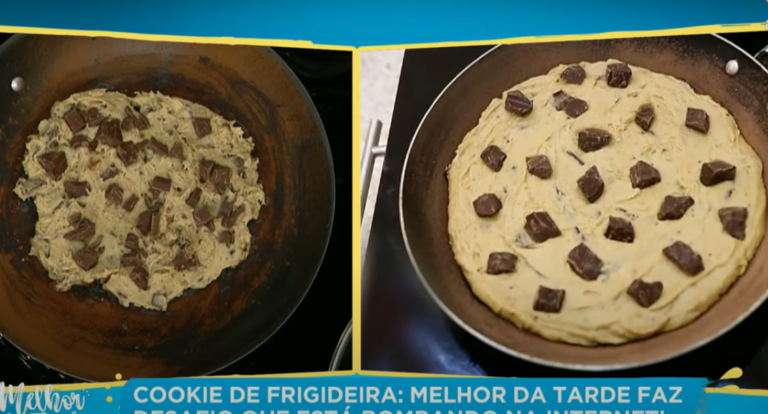 Receita de Cookie de Frigideira do Melhor da Tarde, dia 10/05/2021