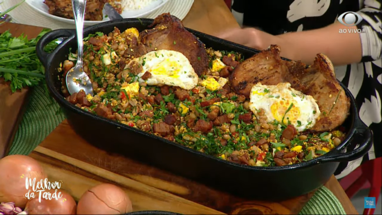 Receita de Feijão Tropeiro do Melhor da Tarde, dia 07/05/2021