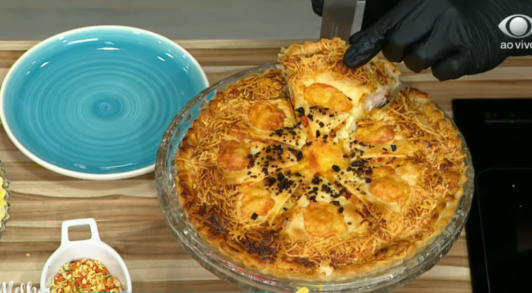 Receita de Torta de Massa Folhada do Melhor da Tarde, dia 27/05/2021