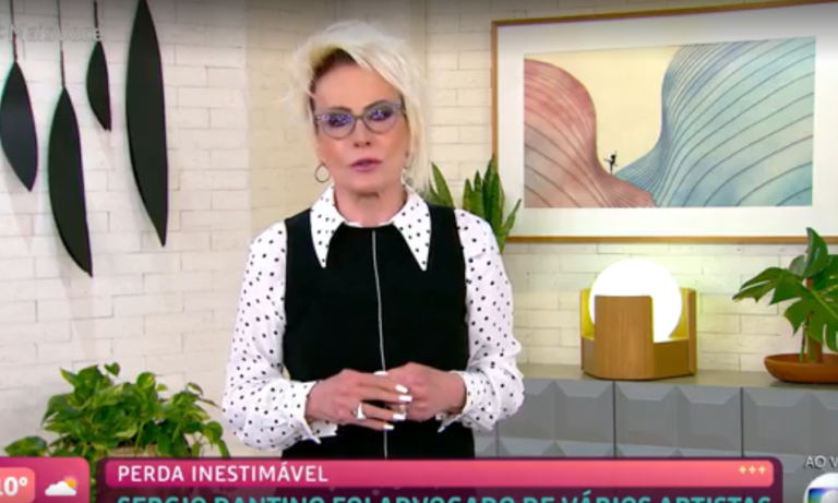 Ana Maria Braga chora ao vivo em anúncio de mortes na Globo: “Perdi amigos”