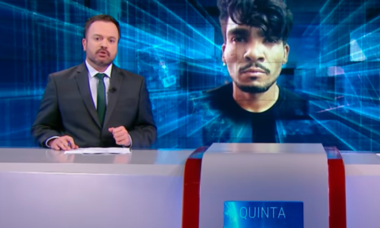 Jornalista do SBT comete gafe e confunde serial killer de Goiás com ator famoso