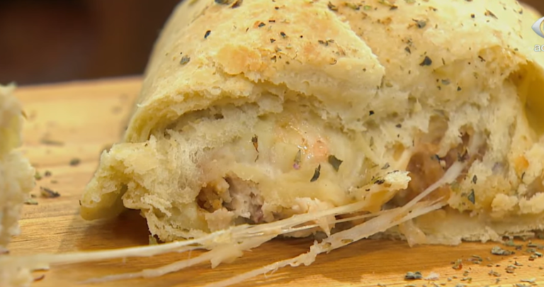 Receita de Salgado de Frango Empanado e Queijo do Melhor da Tarde, dia 01/06/2021