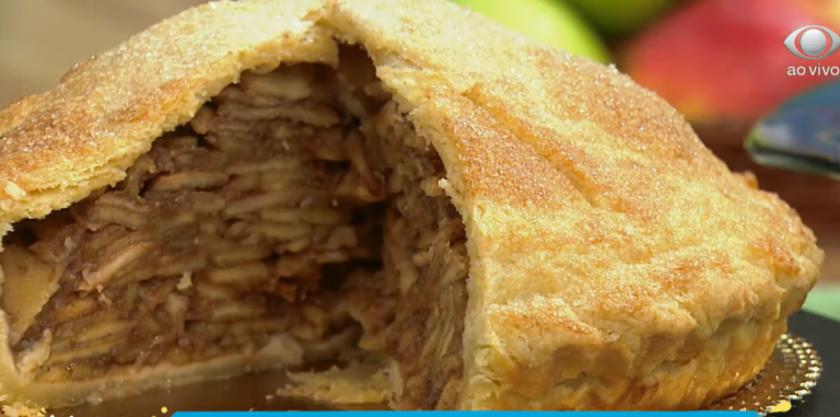 Receita de Torta de Maçã do Melhor da Tarde, dia 10/06/2021