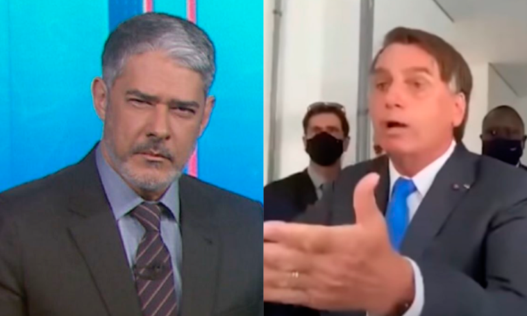 William Bonner se pronuncia e responde insultos de Bolsonaro contra Globo: “Intolerância”