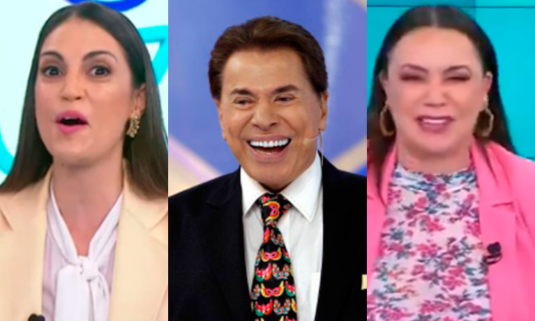 Chris Flores celebra retorno de Silvio Santos no SBT e Flor se emociona ao vivo: “Vou chorar”
