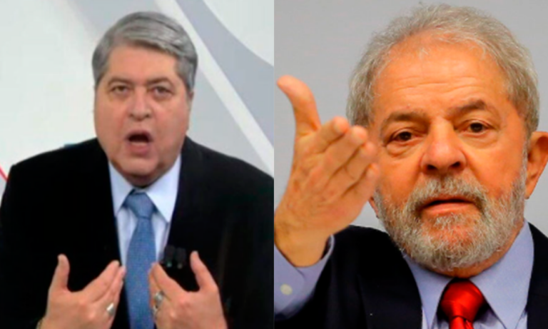 Datena esculacha Lula ao vivo na Band dispara: “Representa o país que está aí”