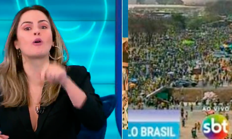 Ana Paula Renault critica atos de apoiadores de Bolsonaro no SBT: “Tentam se apossar da nossa bandeira”
