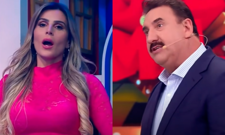 Ratinho ataca bailarina ao vivo no SBT e pede desculpas: “Estou brincando”