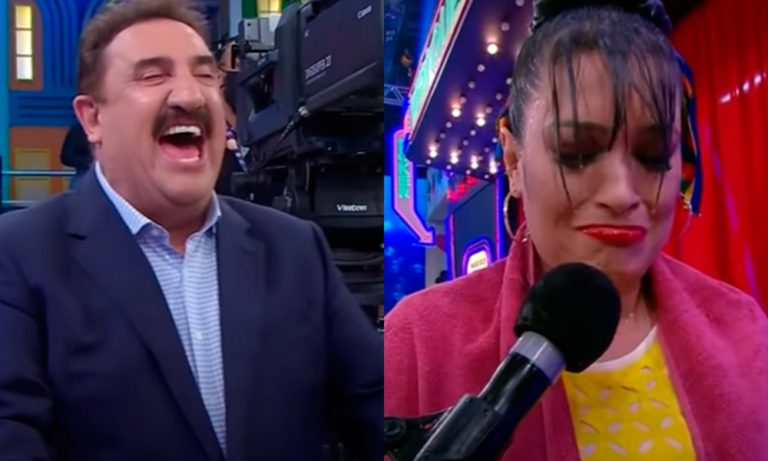 Milene Pavorô toma banho de água fria de Ratinho e sai do palco chorando no SBT