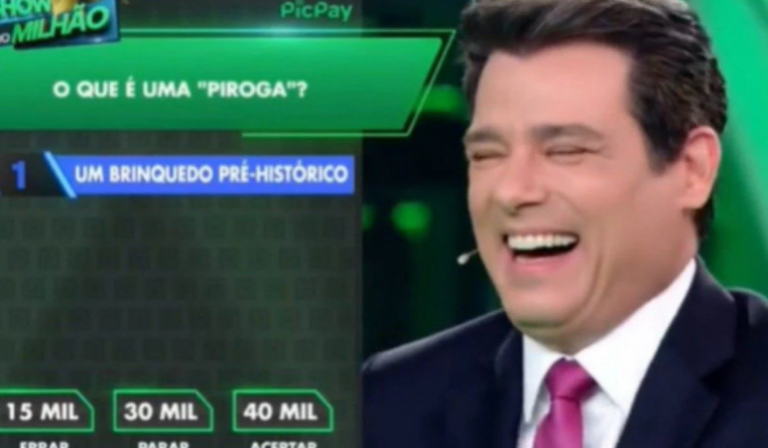 Celso Portiolli comete gafe e fala palavrão em pergunta do Show do Milhão: “P*roca”
