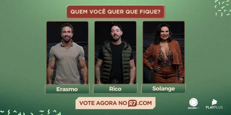 A Fazenda 13: Resultado parcial enquete UOL votação sétima Roça