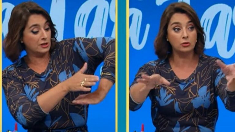 Cátia Fonseca ensina como chutar partes íntimas de homens ao vivo na Band