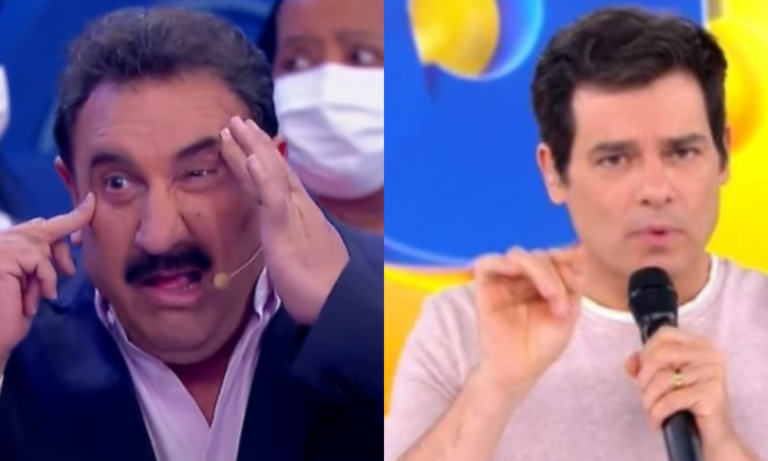 Ratinho ‘revela’ segredo íntimo de Celso Portiolli ao vivo no SBT: “Ele usa”