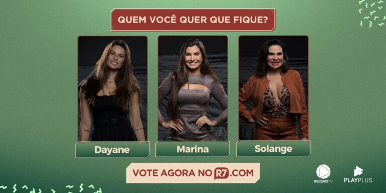 A Fazenda 13: Resultado parcial enquete UOL votação Roça entre Dayane x Marina x Solange