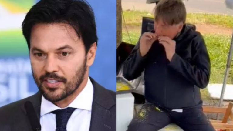 Após virar piada, marido de Patricia Abravanel apaga vídeo de Bolsonaro comendo frango com farofa