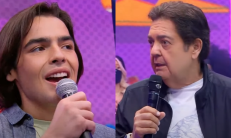 Faustão dá esporro após filho falar demais na Band: “Você vai encarar”