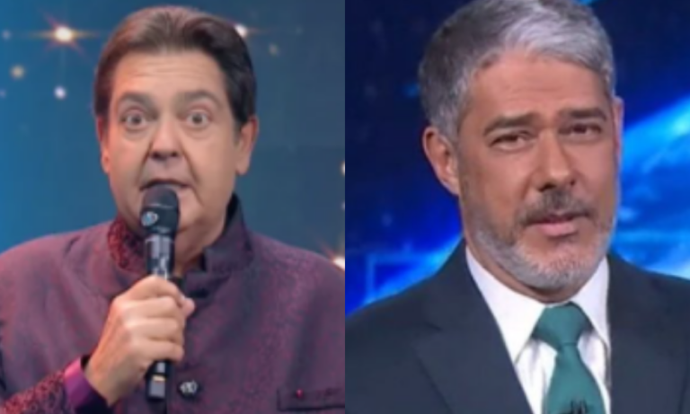 Faustão revela que William Bonner ateou fogo em restaurante durante viagem