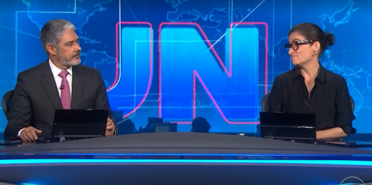 William Bonner e Renata Vasconcellos quebram protocolo no JN e criticam tenista que não de vacinou: “Mico”