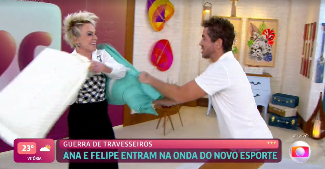 Ana Maria Braga luta com Felipe Andreoli