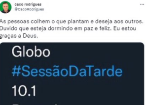 Caco Rodrigues comemora audiência ruim do SBT