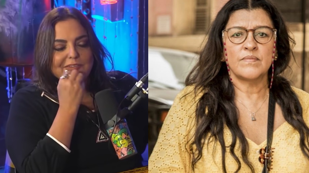 Fabíola Reipert e Regina Casé