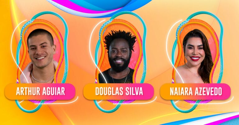 Enquete Paredão BBB22: Arthur x Douglas x Naiara; quem deve sair?