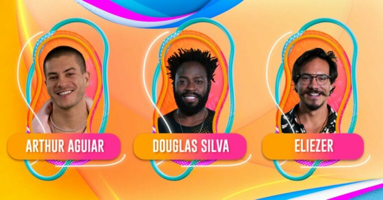 Enquete UOL BBB 22: Parcial mostra quem sai no Paredão entre Arthur, Douglas e Eliezer