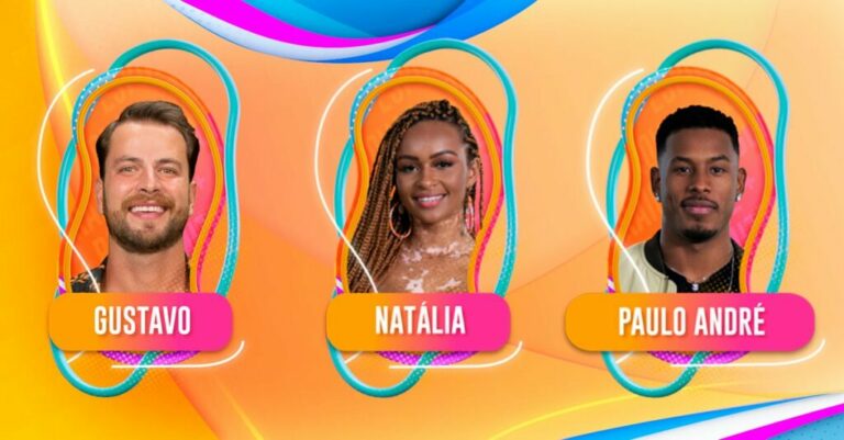 Enquete Paredão BBB22: Gustavo x Natália x Paulo André; quem deve sair?