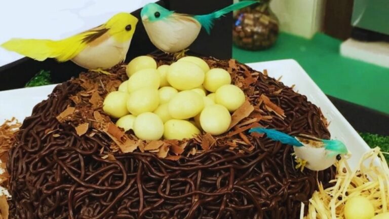 Receita de Bolo Ninho de Páscoa da Ana Maria Braga no Mais Você, 05/04/2022