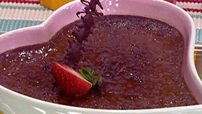 Receita de Creme Brûlée de Chocolate da Ana Maria Braga no Mais Você, 21/04/2022