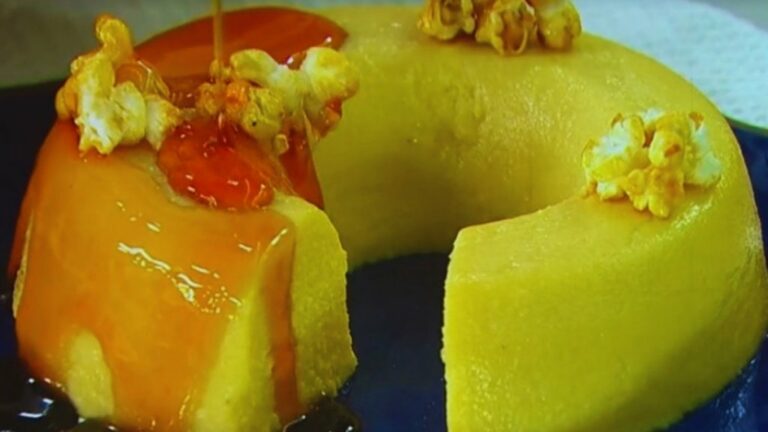 Receita de Pudim de Pipoca com Calda de Caramelo da Ana Maria Braga no Mais Você, 31/05/2022