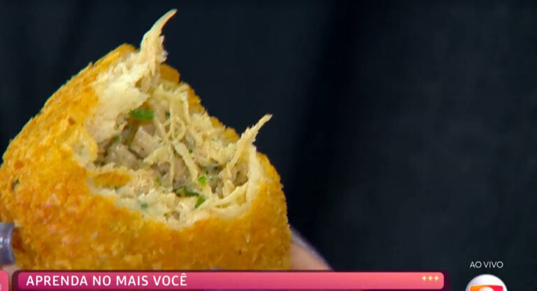 Receita de Coxinha de Pão de Forma da Ana Maria Braga no Mais Você, 18/08/2022