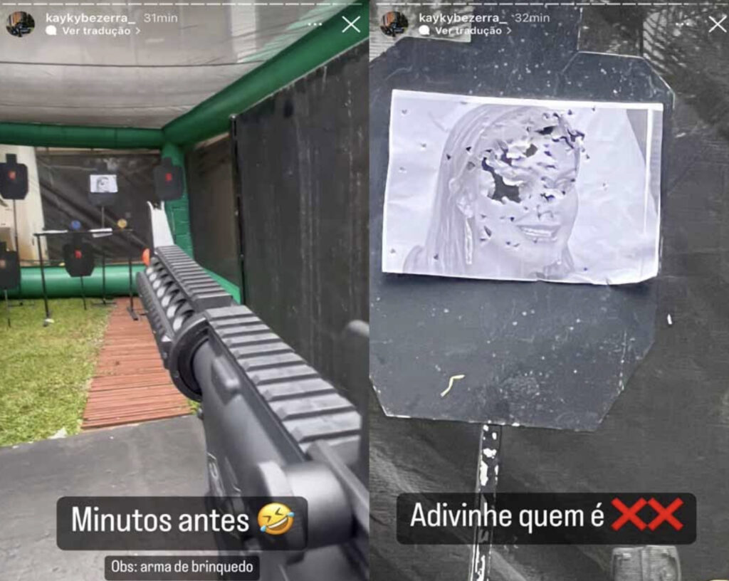 Filho Deolane tiro ao alvo Déborah
