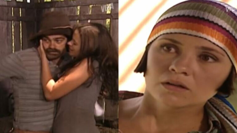 O Cravo e a Rosa: Catarina flagra Lindinha beijando Petruchio e decide ir embora