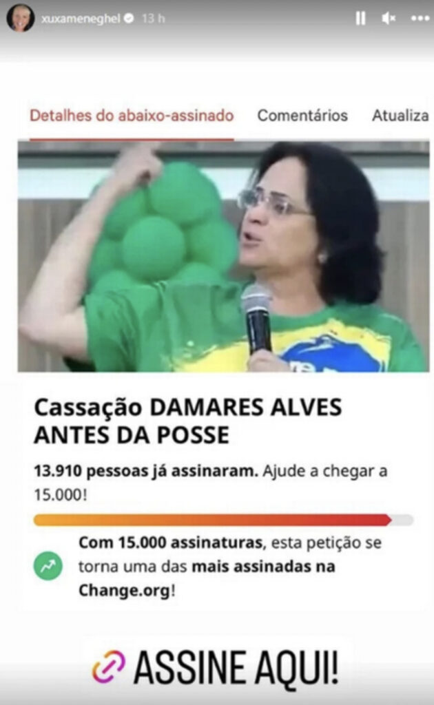 Petição Xuxa Damares