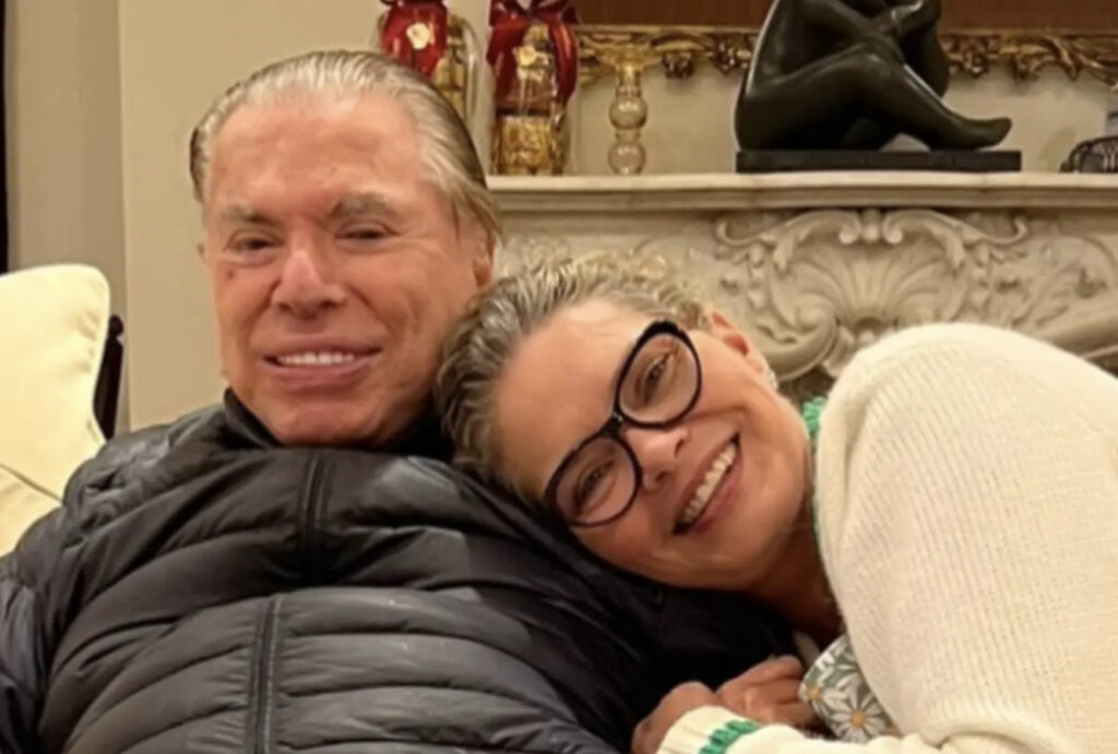 Silvio Santos e Cintia Abravanel