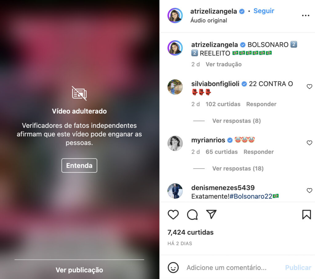 Vídeo Elizangela punido