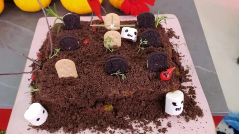 Receita de Cemitério de bolo para o Halloween da Ana Maria Braga no Mais Você, 31/10/2022