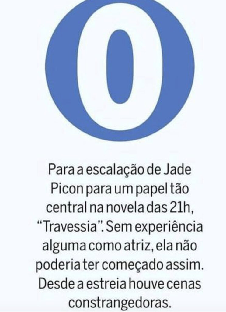 Nota Zero Patrícia Kogut Jade