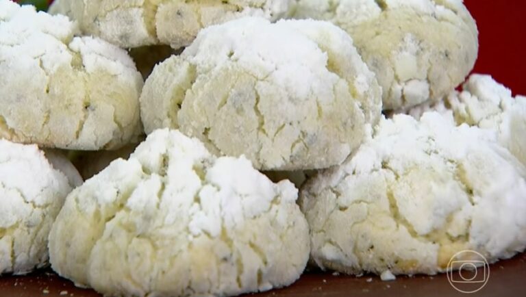 Receita de Biscoito craquelado de iogurte da Ana Maria Braga no Mais Você, 15/12/2022