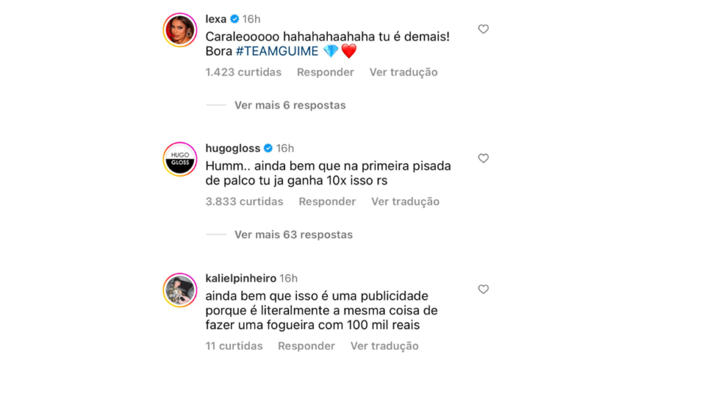 Comentários Felipe Ret aposta