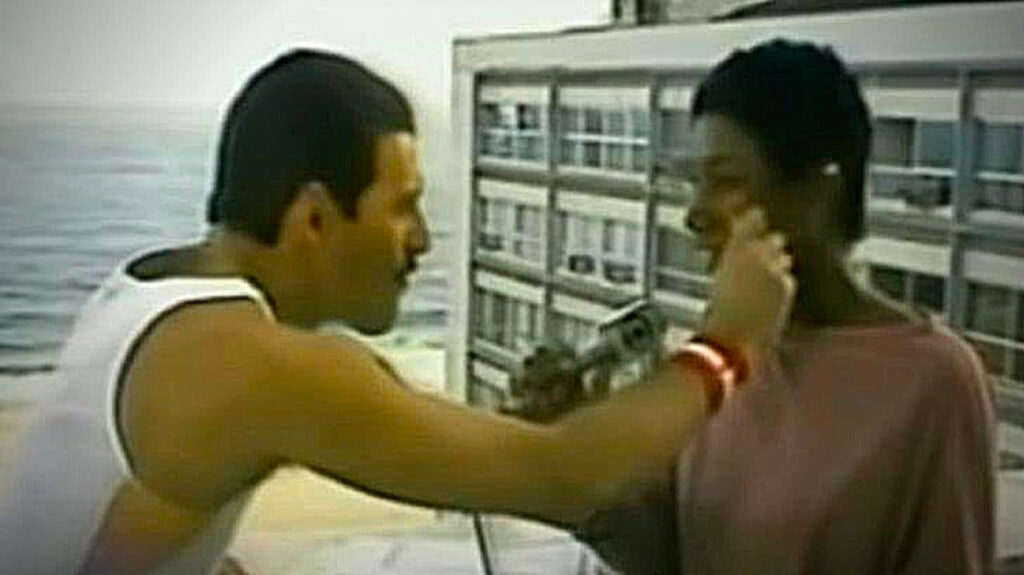 Glória Maria e Freddie Mercury