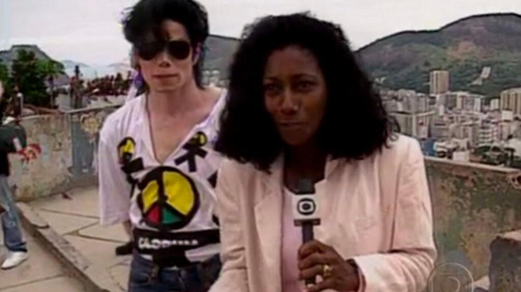 Glória Maria e Michael Jackson