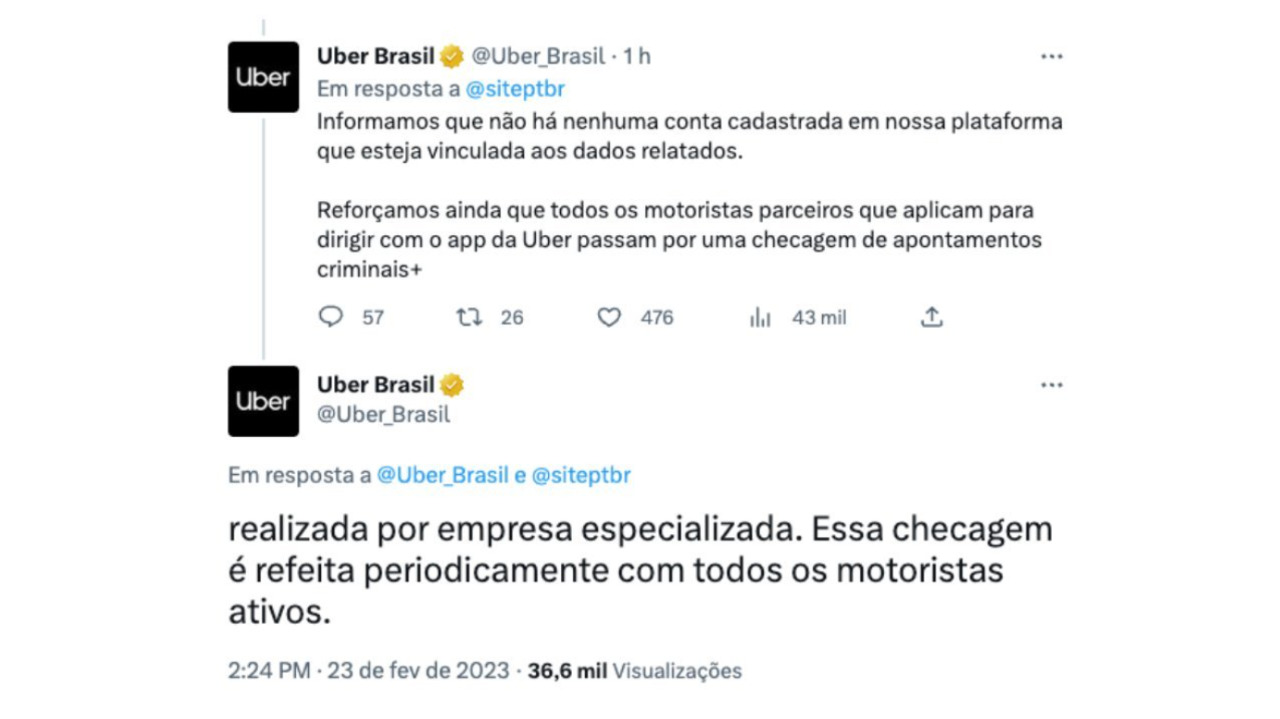 Uber se pronuncia sobre Elize Matsunaga