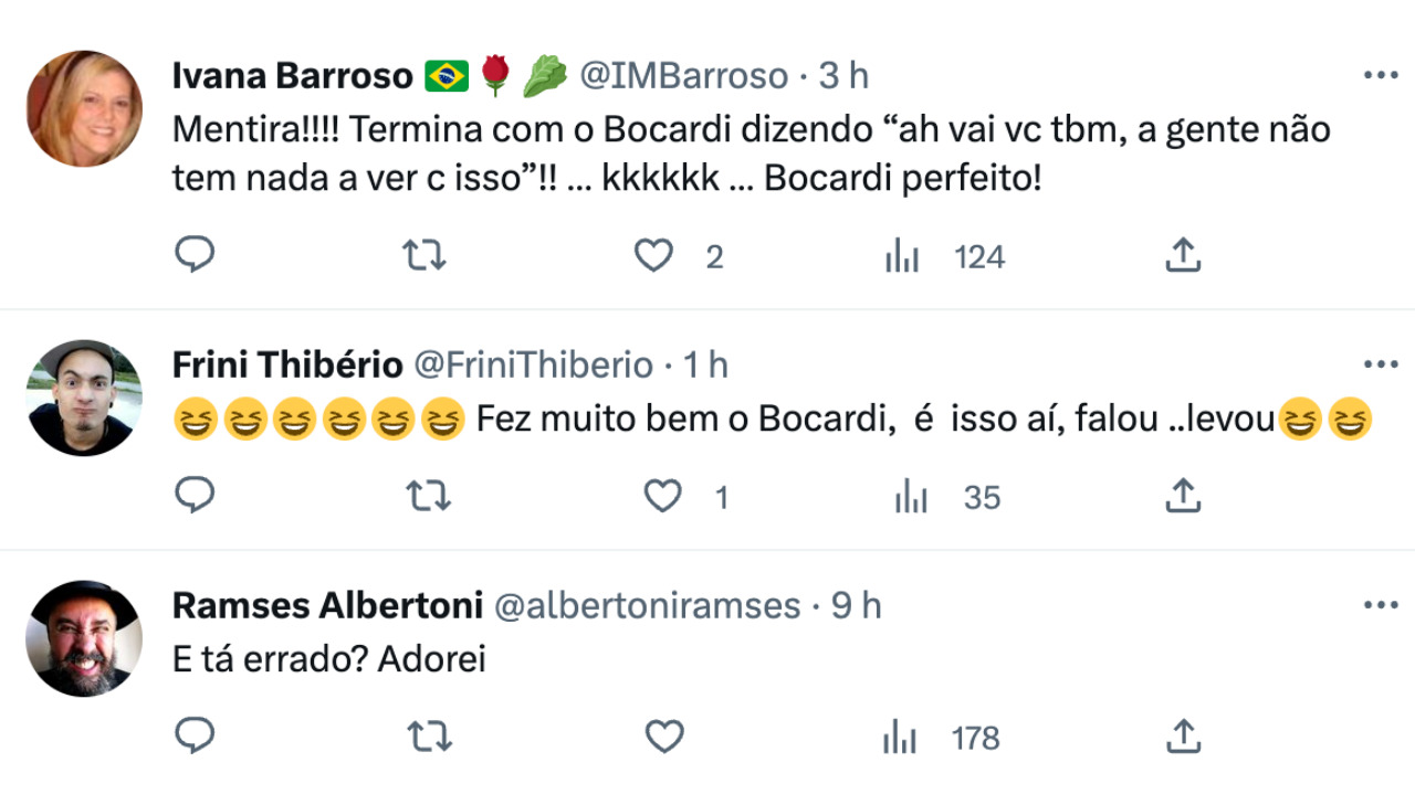 Comentários internautas Bocardi