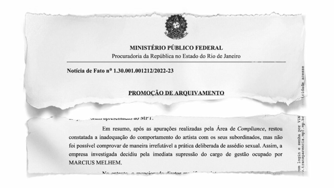 Globo afirma que não há como provar assédio de Melhem